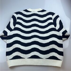 Mango Oversized Wavy Striped Sweater